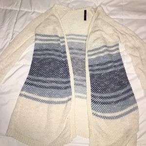 Blue and cream cardigan
