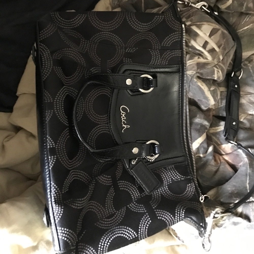 Black coach purse
