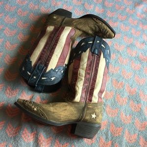 Women's Laredo DanPost American flag boot 7M