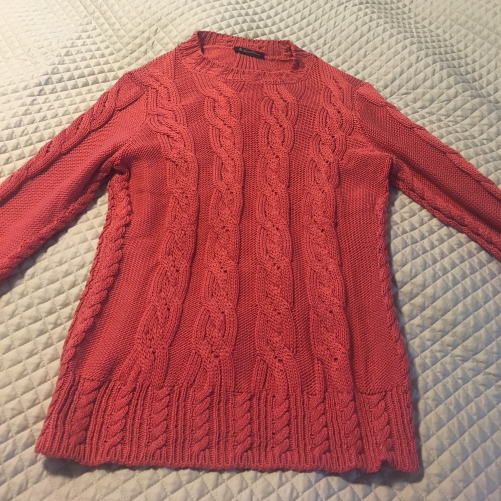 🛍 SALE Brooks Brothers cable knit sweater
