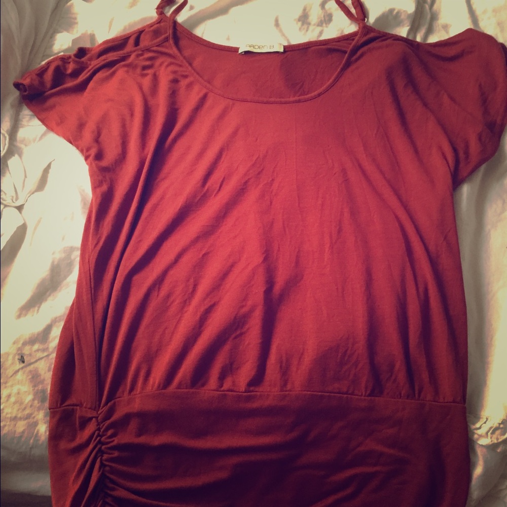 Arden B Slouchy Burnt Orange Top - Size M