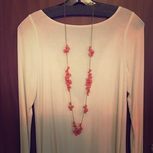 Cute coral beaded necklace