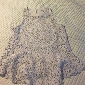 🛍 SALE Loft lace peplum top