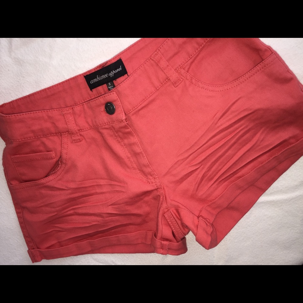 *Sold* Coral Shorts - Size Small