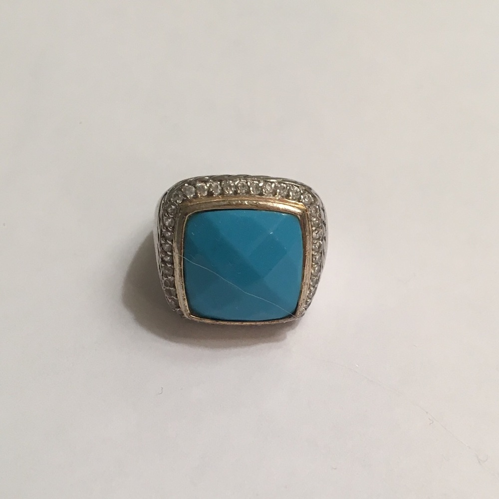 Light weight turquoise statement ring