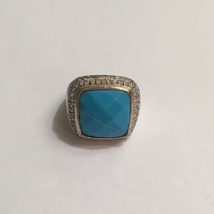Light weight turquoise statement ring