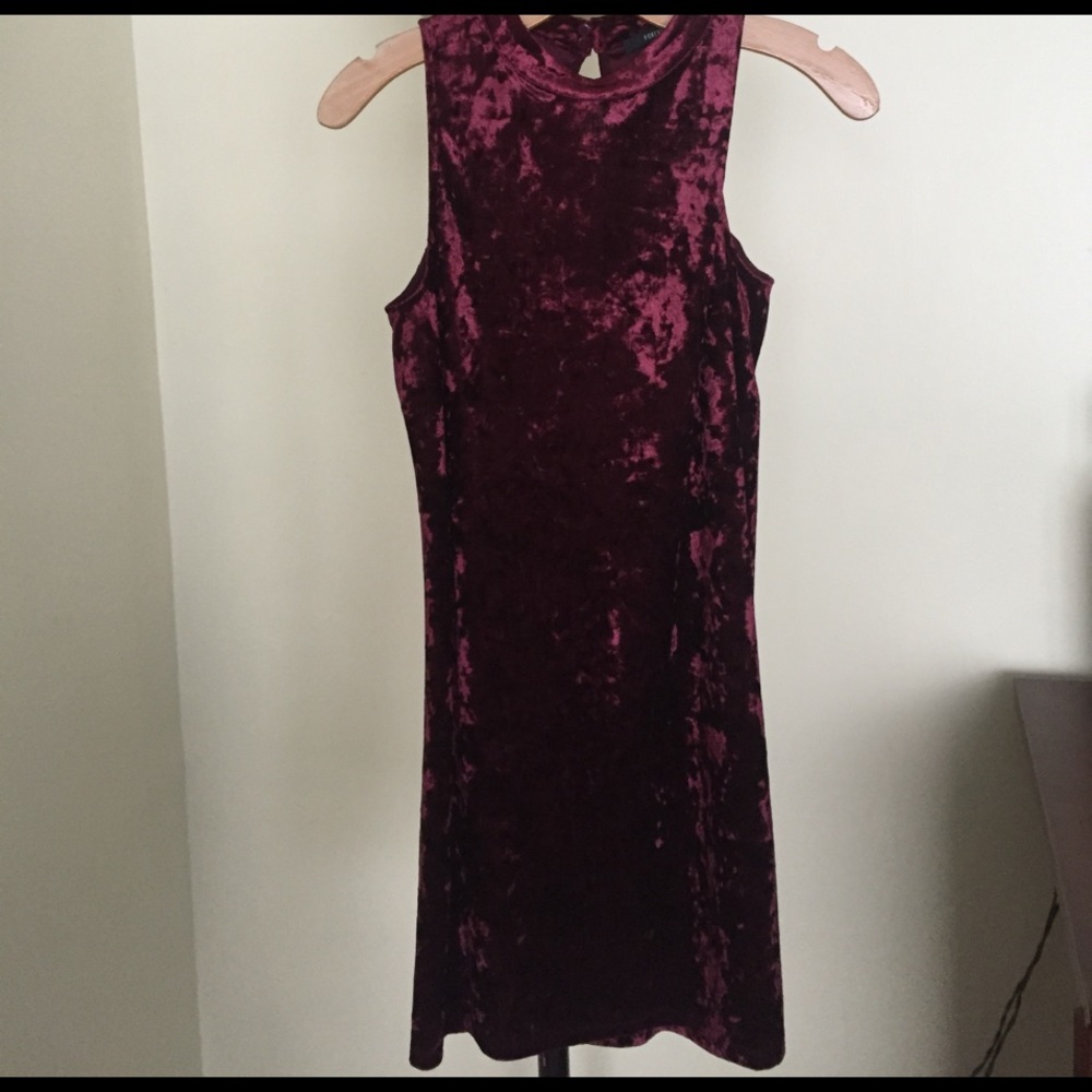 Velvet mini dress
