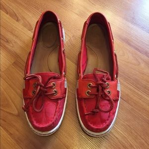 ❤RED COACH BOAT SHOES❤