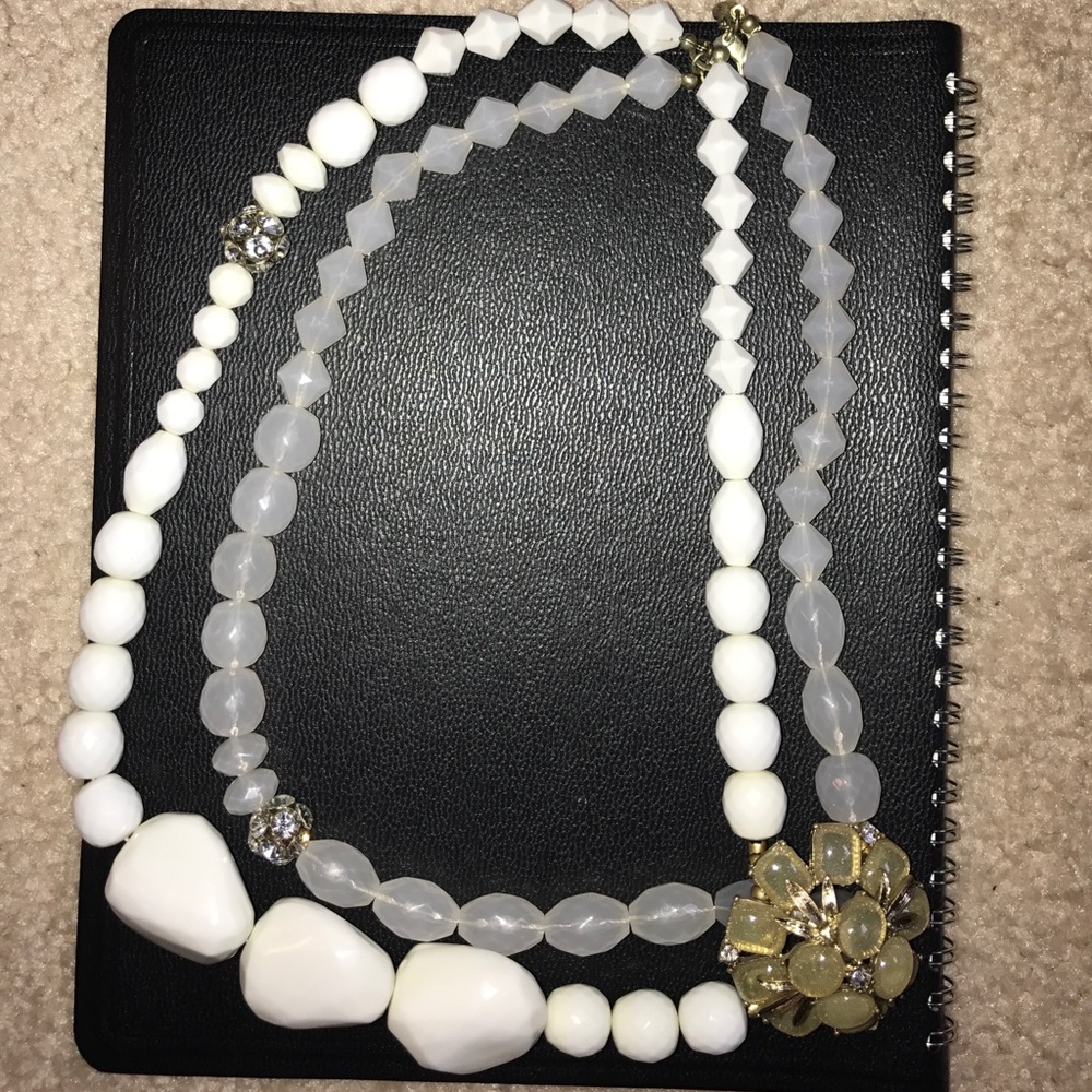 Costume Jewelry Double Strand Necklace