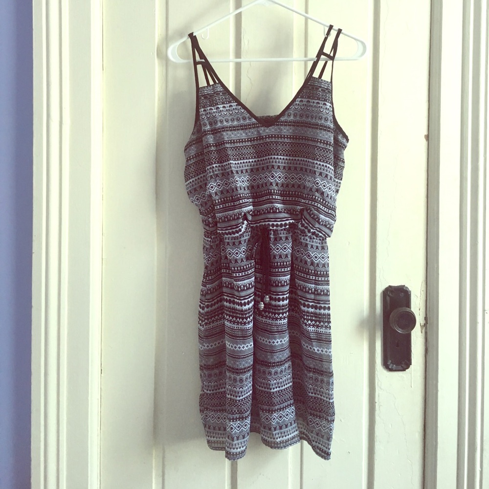 Black and white dress