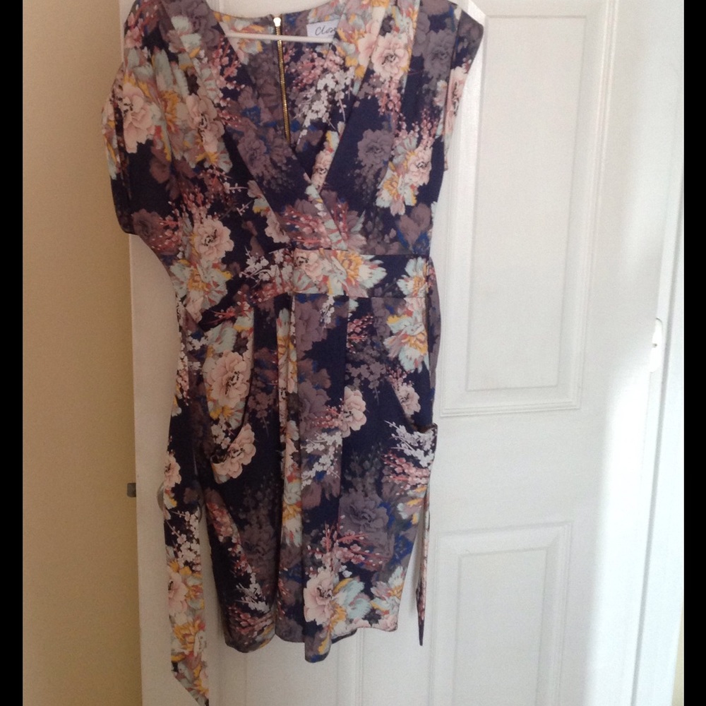 Gorgeous floral kimono sleeve dress