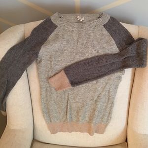 Gray merino wool sweater