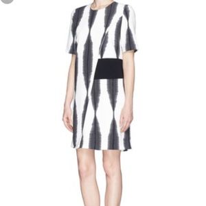 Whistles Black and White Print Dress