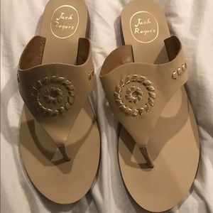 NWOT Jack Rogers Delia Sandal in Camel