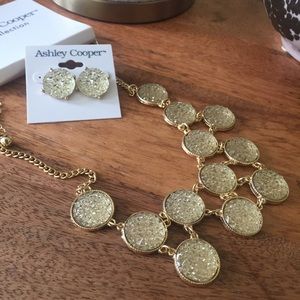 NWT Ashley Cooper Statement Necklace and Earrings