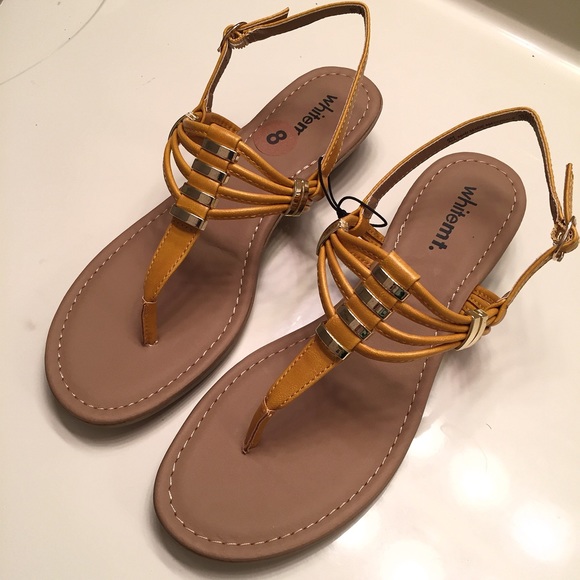 💋FINAL SALE💋 New [White Mountain] yellow sandals - Picture 6 of 7