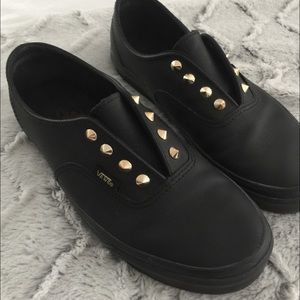 Brand new black rhinestone vans