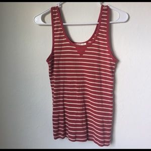 Red and White Forever21 striped tank