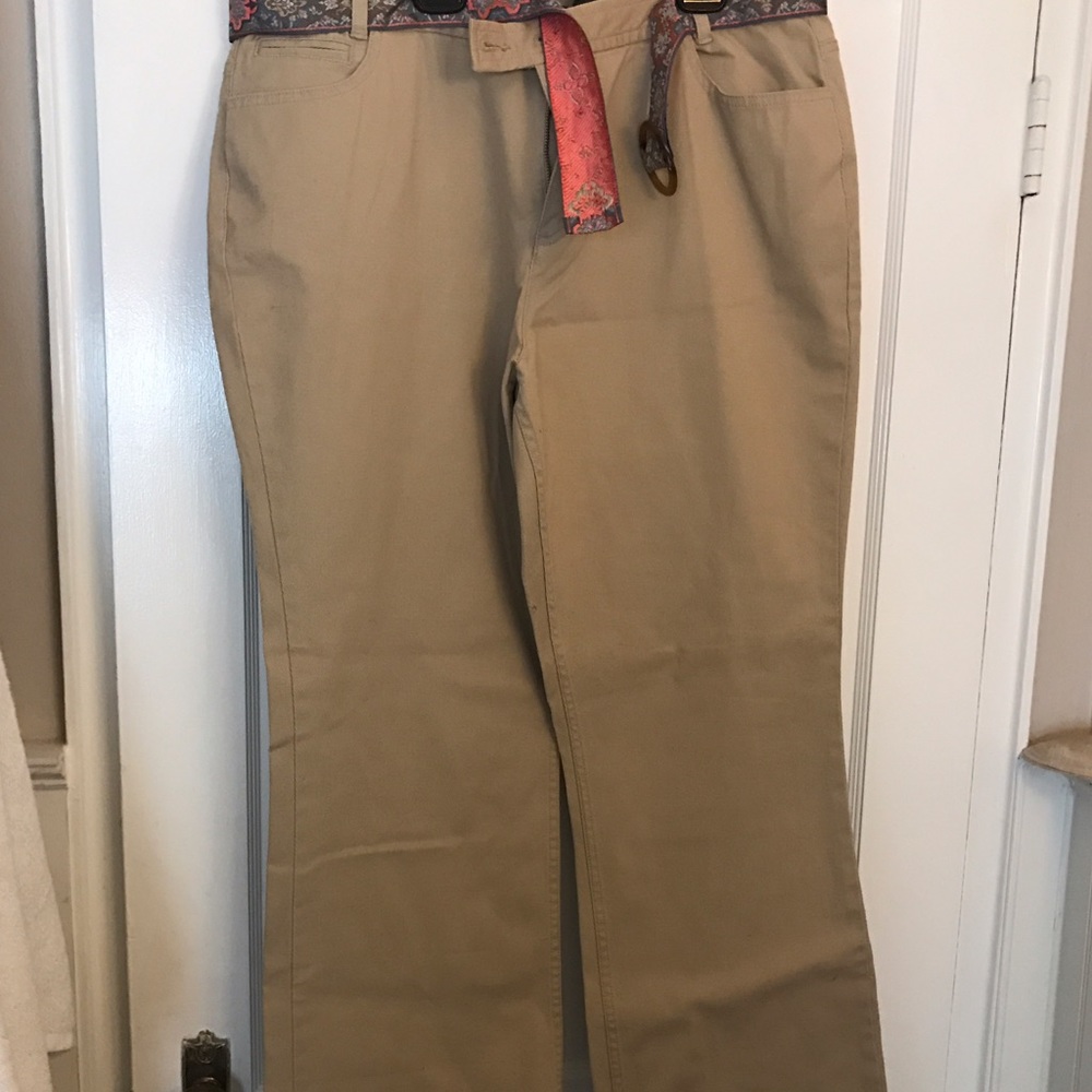 LIZ CLAIBORNE TAN PANTS