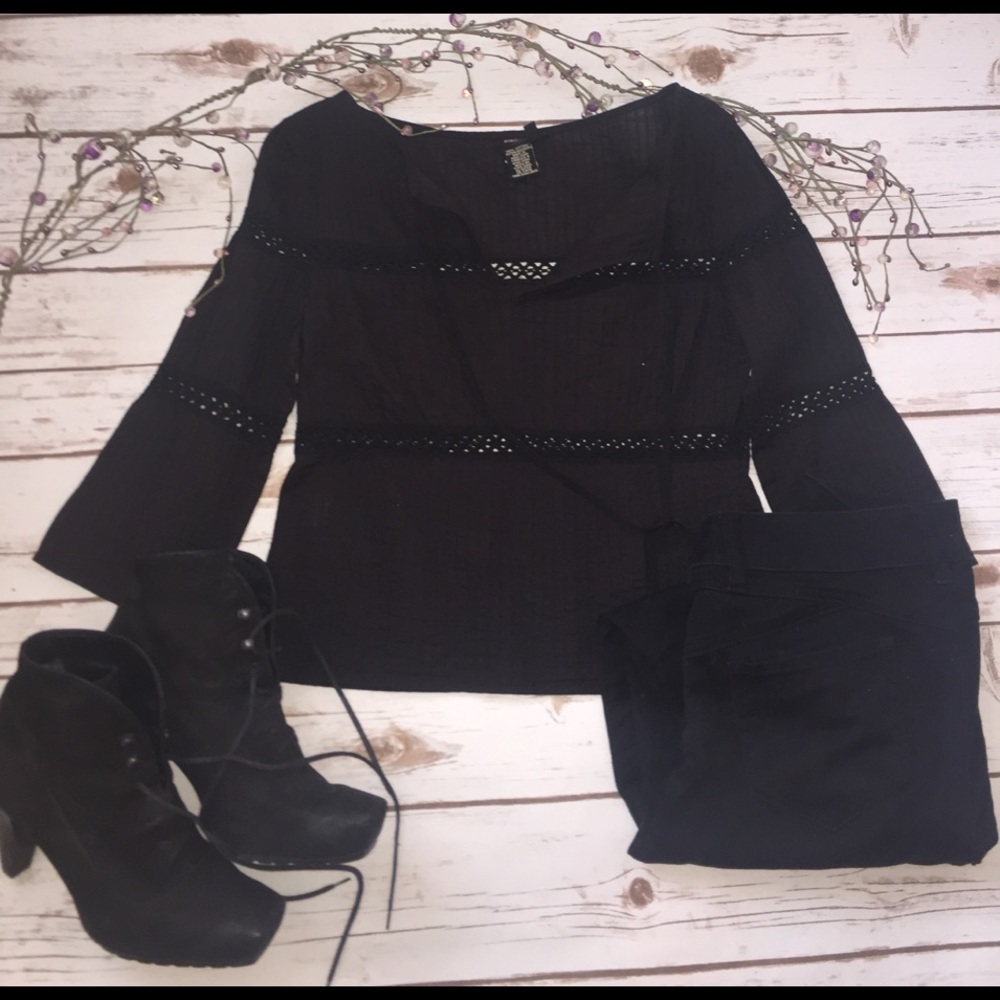 Black BCBG Max Azaria Top - Picture 1 of 4