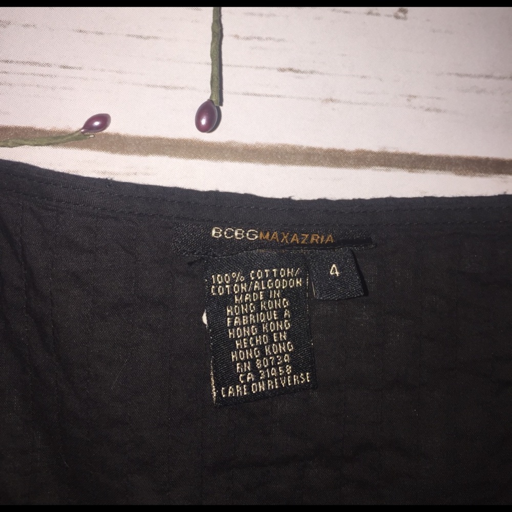 Black BCBG Max Azaria Top - Picture 3 of 4