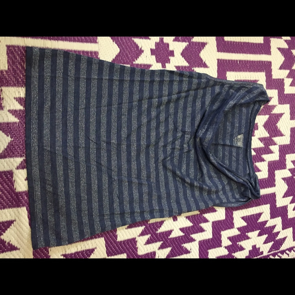 Women's converse blue/silver drape tank top Sz Sm