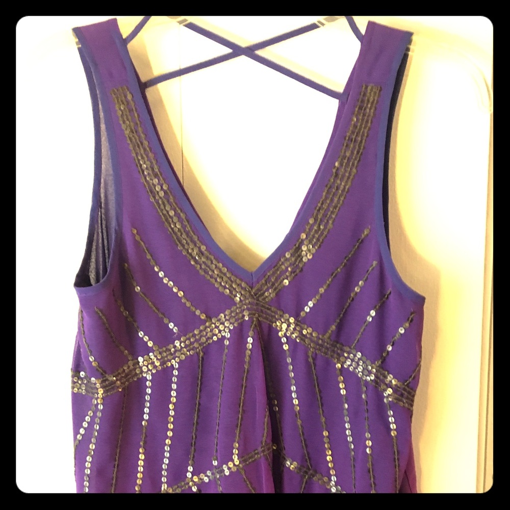 Urban Outfitters purple cross back tank