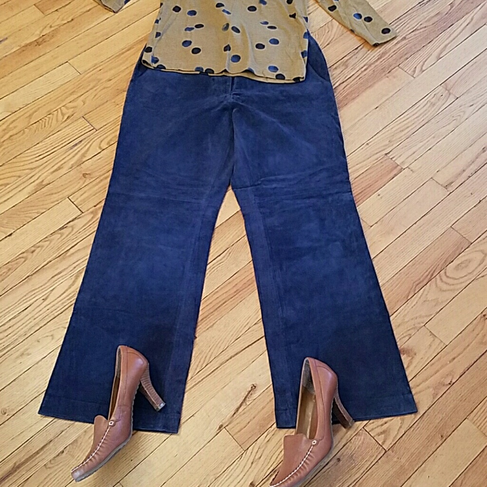 Leather/suede pants