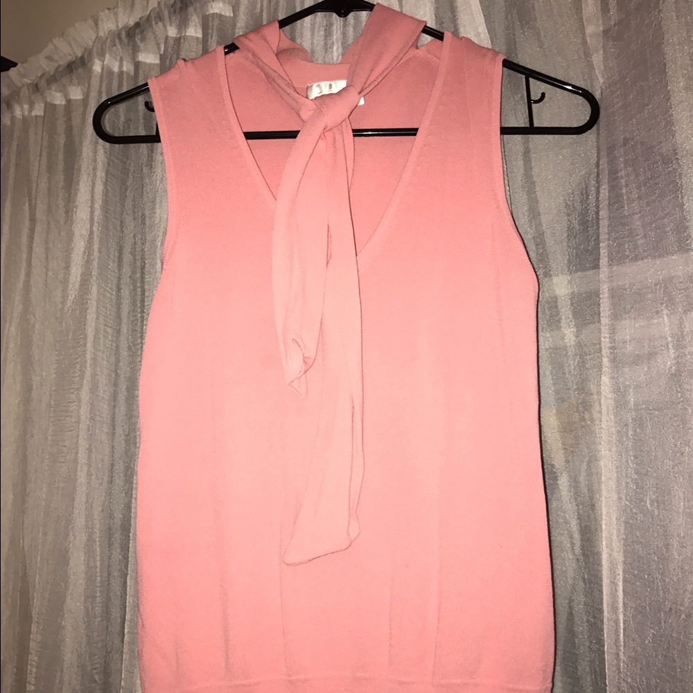 LOFT tank top with neck tie
