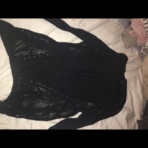 black sweater