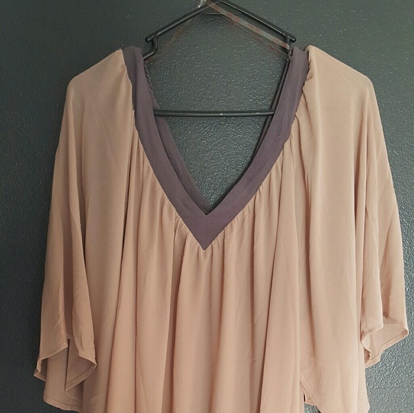 Sheer Embroidered V Neck Dress - Picture 3 of 3