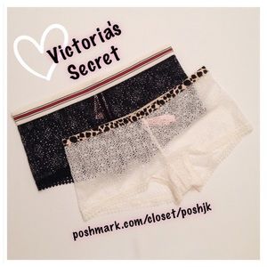 NWT Victoria's Secret Lace Shortie Panties 2Pair
