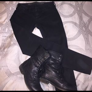 Shimmer black express skinny pants