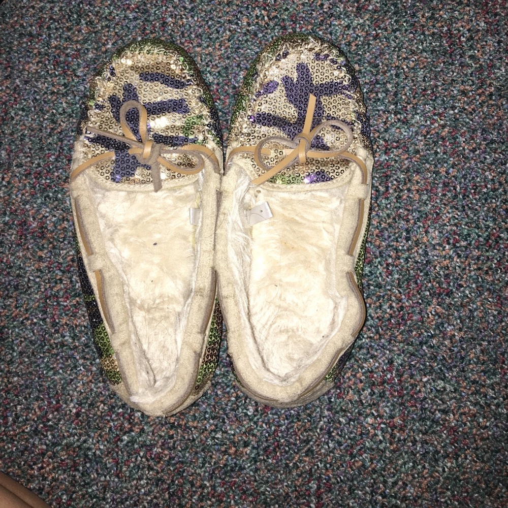 Camo print moccasin