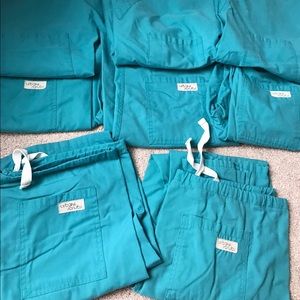 Scrub lot. Urbane and landau scrubs