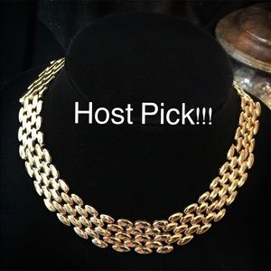 🌷Host Pick🌷 Vintage Gold Wide Chain Style Choker