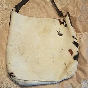leather cow hide bag