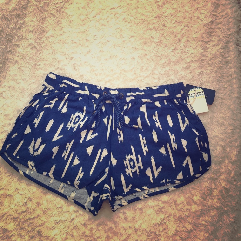 Ikat Print Shorts