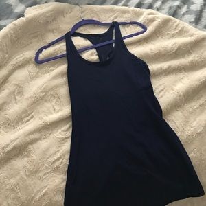 Lululemon women's size 6 navy CRB exhale tank.