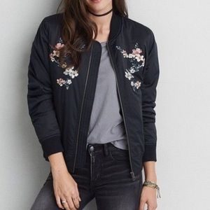 Embroidered Bomber Jacket