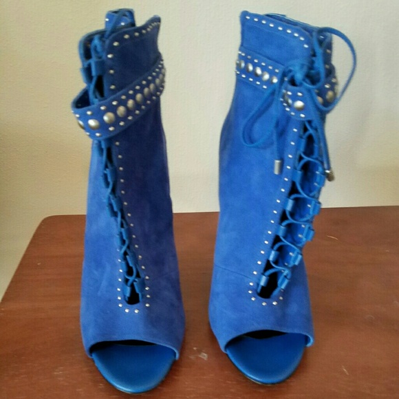 BRIAN ATWOOD Blue studded booties - Picture 2 of 4