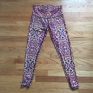 Teeki Purple Awakening Hot Pant cheetah leggings