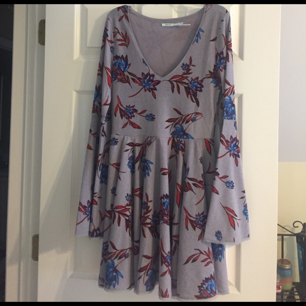 Urban Outfitters Kim chi Blue Floral Dress