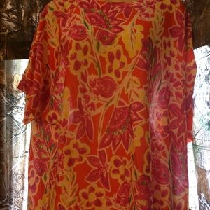 Lauren Ralph Lauren 2x floral top