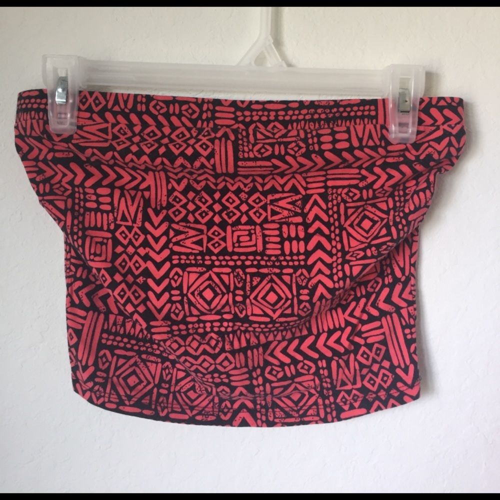 Small Red Ambiance Apparel Crop Top
