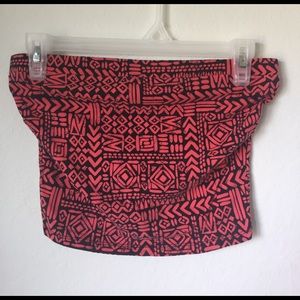 Small Red Ambiance Apparel Crop Top
