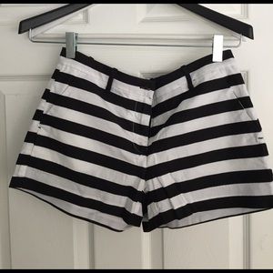 Black and a white Stripe Short