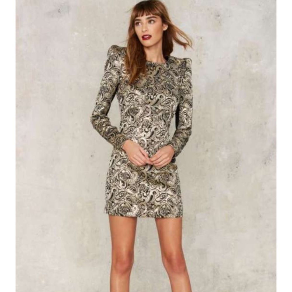 Nasty Gal Collection Constantine Jacquard Dress