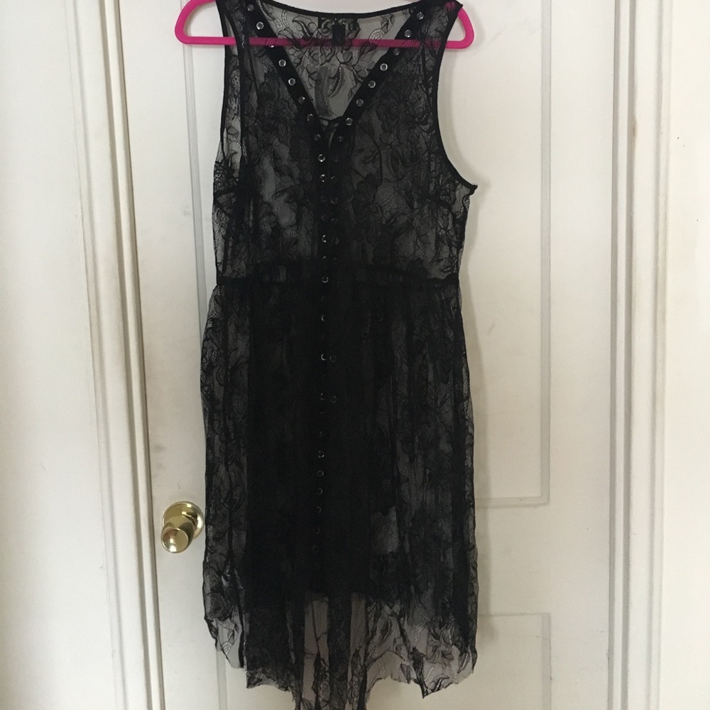 SOLD ‼️ lace black, lace up dress, 2x brand new - Picture 6 of 6