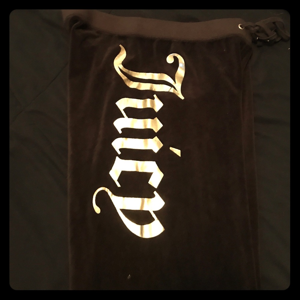 Brown velvet Juicy Couture sweatpants